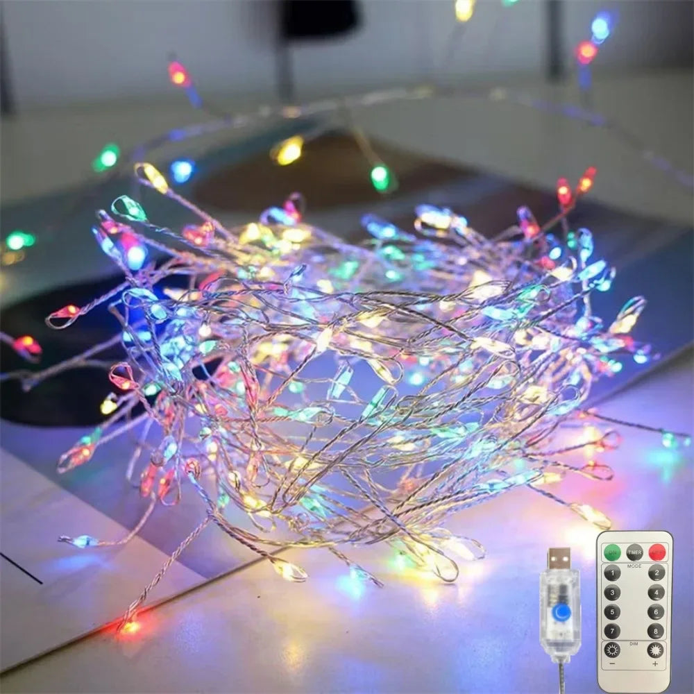 USB LED-clusterverlichting met afstandsbediening – 8 standen, 3 tot 12 m — foto 7